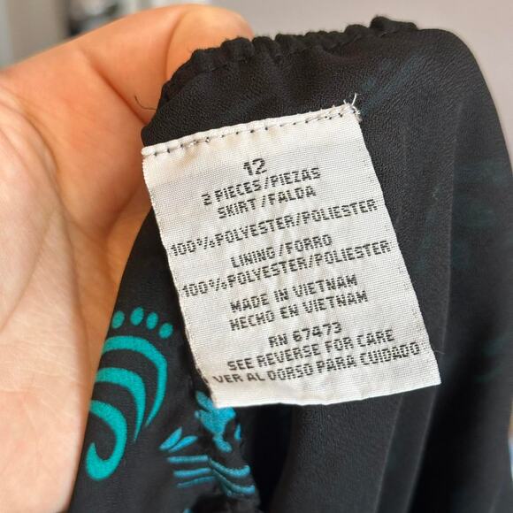 90s black midi skirt - Picture 8 of 8